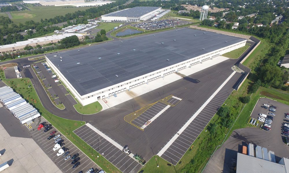 First Florence Distribution Center aerial view of exterior with full facility view