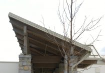 Exterior of reading surgical center entrance in closeup