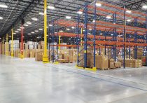 whirlpool interior warehouse with boxes and storage