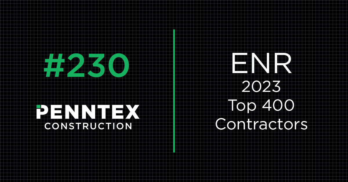Penntex Construction #230 - ENR 2023 Top 400 Contractors
